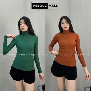 Áo len tăm cổ lọ MiSoul Mall áo len cao cổ giữ nhiệt nhiều màu cho nữ 106