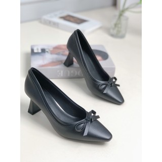 Giày Cao Gót 7CM Viền Nơ Cao Cấp H322 Pixie