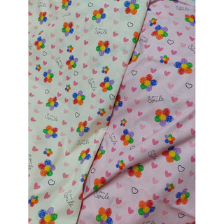 Vải Thô Cotton hoa xinh