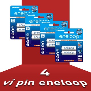 4 vỉ pin Panasonic eneloop chính hãng
