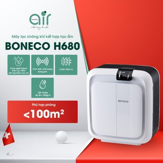 Máy lọc không khí kết hợp tạo ẩm cao cấp 3in1 BONECO H680 Khuếch tán tinh dầu khử mùi lọc bụi