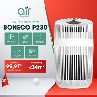 Máy lọc không khí BONECO P230 Tạo ion âm Khử mùi trong phòng Bộ lọc HEPA lọc bụi vi khuẩn virus