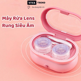  Máy Rửa Lens Sóng Âm 360 Độ Sạch Sâu Cốc Rửa Lens Tự Động Kèm Nhíp Gắp Tiện Lợi Mạnh Mẽ - Vivatrend MRL01 