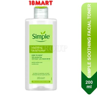 Nước Hoa Hồng Dưỡng Ẩm Cân Bằng Da Simple Soothing Facial Toner 200ml