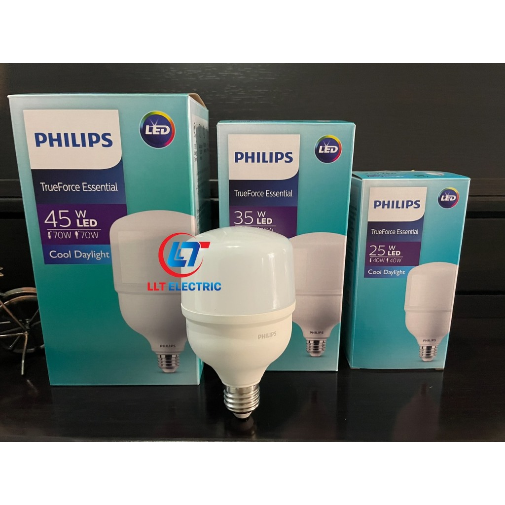 Bóng Led Trụ Philips Công Suất Lớn Dòng Tforce Ess 25W 35W 45W - E27 - Hàng Chính Hãng
