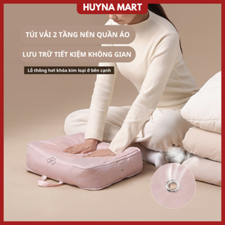 Túi vải nén đựng đồ, xếp gọn hành lý trong vali đi du lịch, túi nén lưu trữ quần áo tiết kiệm không gian tủ TD111