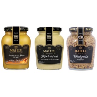 Mù tạt pháp maille nguyên hạt,dijon, vàng nhuyễn,mật ong 210g & 865g