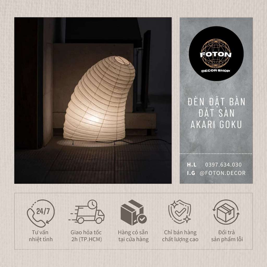 ĐÈN ĐẶT BÀN, ĐÈN ĐẶT SÀN AKARI GOKU