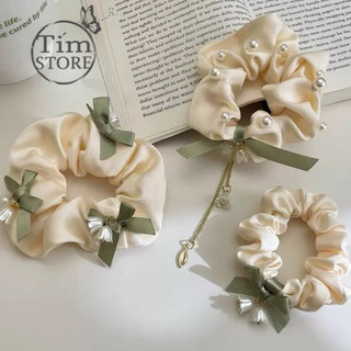 Dây cột tóc scrunchies vải nhiều kiểu dễ thương phong cách tiểu thư nhẹ nhàng TIMSTORE
