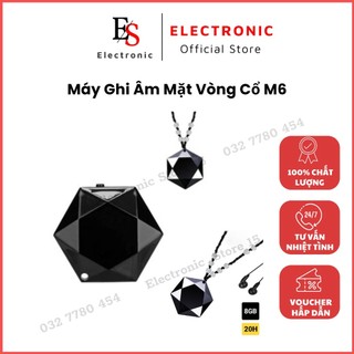 Máy ghi âm mini mặt vòng cổ m6 - q2, pin 20h ghi liên tục, kích hoạt ghi âm bằng giọng nói. bảo hành 12 tháng.