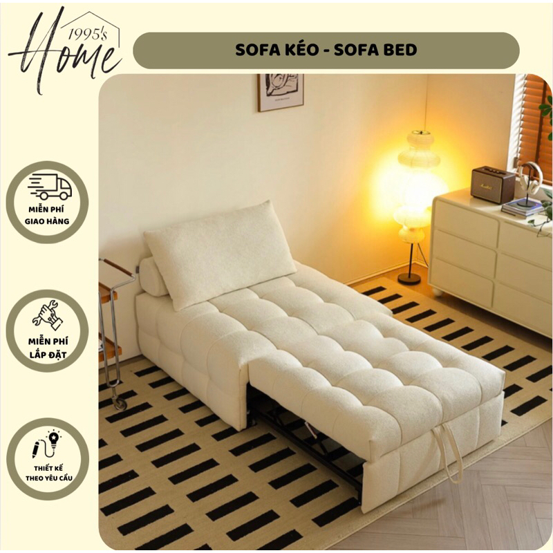 SOFA BED KÉO - SOFA KÉO THÀNH GIƯỜNG - SOFA MINI