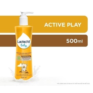 Sữa Tắm Gội Hằng Ngày Cho Bé Lactacyd Baby Active Play, Giúp Đề Kháng Da Và Bảo Vệ Bé Khỏi Vi Khuẩn 500ml