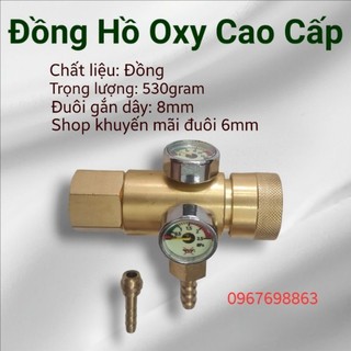 Đồng hồ Oxy_Van điều áp Oxy hàn cắt gió đá cao cấp