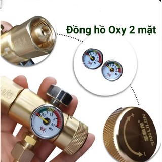 Đồng hồ Oxy_Van điều áp Oxy hàn cắt gió đá cao cấp