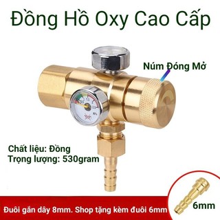 Đồng hồ Oxy_Van điều áp Oxy hàn cắt gió đá cao cấp