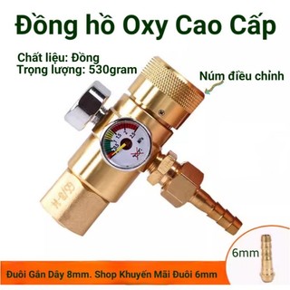 Đồng hồ Oxy_Van điều áp Oxy hàn cắt gió đá cao cấp