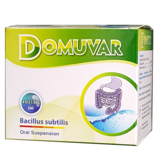 Men vi sinh DOMUVAR Hỗ trợ tiêu hóa ở trẻ em, khó tiêu, chướng bụng, đầy hơi, phân sống, táo bón, tiêu chảy