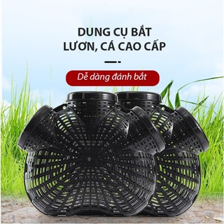 Dụng cụ bắt cá lươn 3 cửa cao cấp, lồng bắt cá, lươn, tôm, cua 3 cửa dễ vào mà khó ra