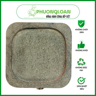 Khay đá nướng thịt núi lửa hình vuông và hình tròn