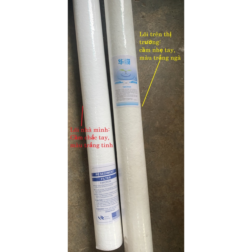 Lõi lọc nước PP bông nén 20inch, 20inch béo, 30inch, 40inch