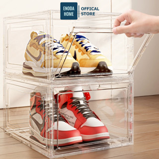 Hộp Đựng Giày ENODA HOME  Nhựa Cứng Cao Cấp, Hộp Nhựa Đựng Giày Dép Trong Suốt Kín Đáo, Chống Bụi HG001