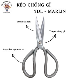 KÉO CẮT GÀ, VỊT, THỊT, CÁ THƯƠNG HIỆU YDL MARLIN CAO CẤP LÀM TỪ THÉP TRẮNG NHẬT CHỐNG GỈ SÉT