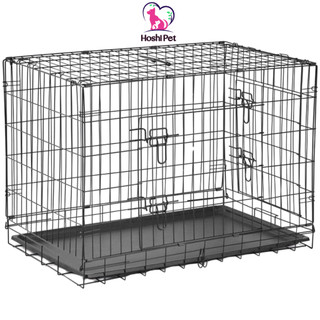 Chuồng nuôi thú cưng gấp gọn Đã kèm khay - Chuồng chó mèo sơn tĩnh điện - Hoshi Pet CN01