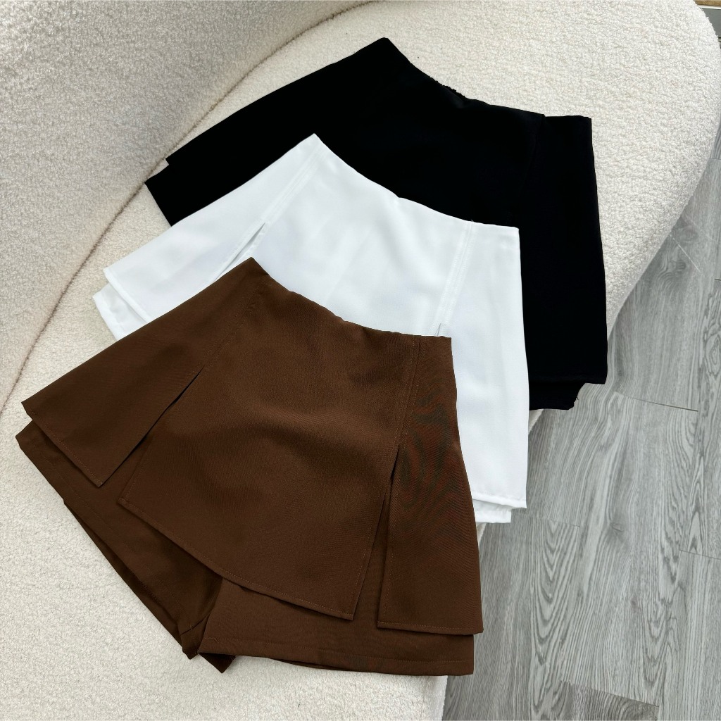 Quần Giả Váy Bigsize Nữ Xẻ 2 Bên  Lưng Thun Co Giãn Ngoại Cỡ Chất Vải Tuyết Chéo Co Giãn GVC | BigBuy360 - bigbuy360.vn