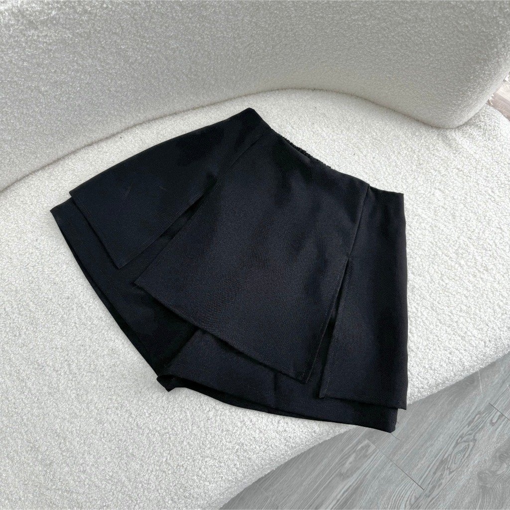 Quần Giả Váy Bigsize Nữ Xẻ 2 Bên  Lưng Thun Co Giãn Ngoại Cỡ Chất Vải Tuyết Chéo Co Giãn GVC | BigBuy360 - bigbuy360.vn