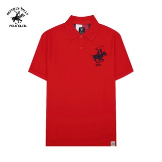 Beverly Hills Polo Club - Áo polo Ngắn tay Nam Regular Fit Đỏ Trơn -  BHPC PMRSS24TL010