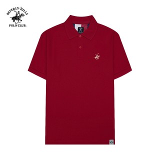 Beverly Hills Polo Club - Áo polo Ngắn tay Nam Regular Fit Đỏ đô Trơn -  BHPC PMRSS24TL002