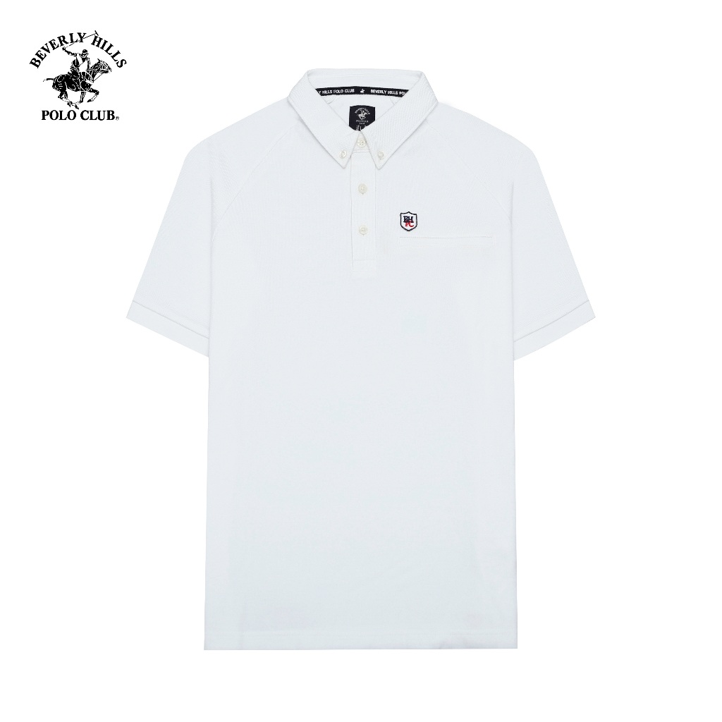 Beverly Hills Polo Club - Áo polo Ngắn tay Nam Slim Fit Trắng Trơn -  BHPC PMSSS24TL013