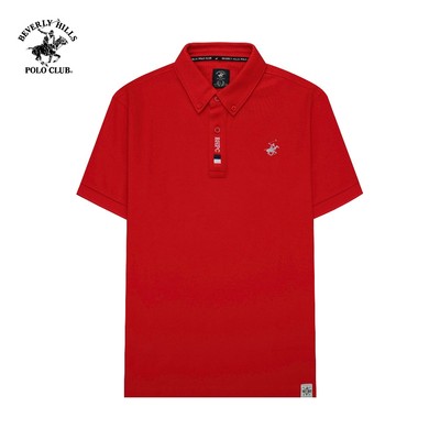 Áo polo Ngắn tay Nam Slim Fit Đỏ Trơn Beverly Hills Polo Club - BHPC PMSSS24TL012