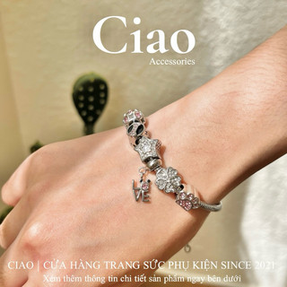 Vòng tay/ Lắc tay titan không gỉ xỏ charm đơn giản Ciao accessories