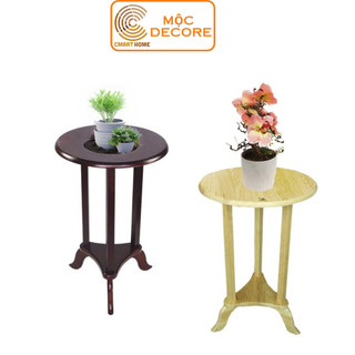 Kệ Tròn Để Đồ Dùng Gia Đình Gỗ Đức Thành, Kệ Để Chậu Hoa, Kệ Trang Trí Decore, Kệ Gỗ Đầu Giường