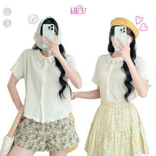 Áo kiểu áo sơ mi nữ tính nhẹ nhàng dễ phối đồ Emil Miều Est.2013