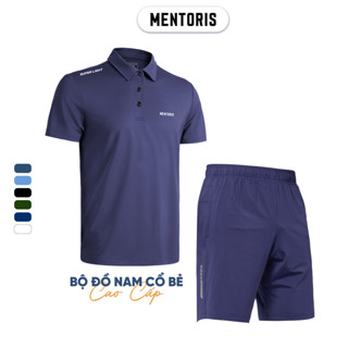 Bộ đồ thể thao nam Cổ Bẻ Cao Cấp Mentoris. Chất thun lạnh co giãn, thoáng khi thoái mái MBP0103