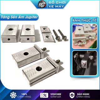 Tăng Sên Âm Jupiter Pát tăng sên nhôm CNC dày Tặng Kèm 2 Ốc 6li50 Inox,nắp tăng sên dày 12li có rãnh thoát nước