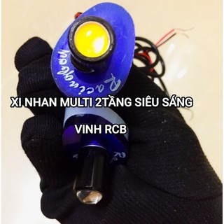 xi nhan led multi 2 tầng siêu sáng gắn mọi loại xe