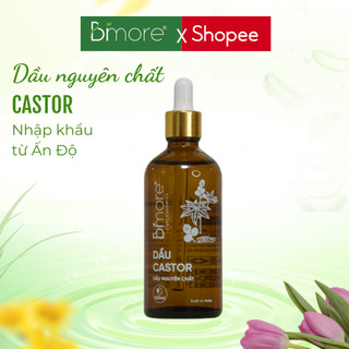 Dầu thầu dầu Bimore Castor Oil nhập khẩu dưỡng da kích thích mọc tóc, dưỡng mi, làm mờ rạn 100ml