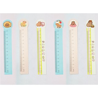 Thước kẻ dẻo chuột lang nước capybara kero CCS TPP10 thước kẻ 12 cm cute dễ thương hoạt hình