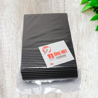 Xả hàng 1 bịch ống hút thẳng đen phi 12 , cong trắng phi 5