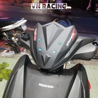 Mão Winner X trang trí nhựa ABS chắn gió, ốp đầu xe mẫu kim cương K6 nhiều màu