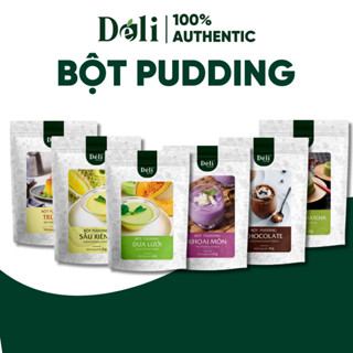  Bột Pudding Déli đủ vị - Túi 1KG chuyên dùng làm topping trà sữa - thơm béo mềm mại 