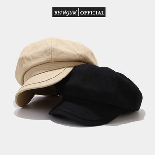 Nón nồi nữ, Mũ beret form baker thủy thủ vintage trơn cotton nhung gân thời trang phong cách Hàn Quốc BG65