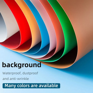 Trắng Đen Xám Xanh 60x120cm 80x160cm Photo Background Paper Matte PVC Nền liền mạch Không thấm nước