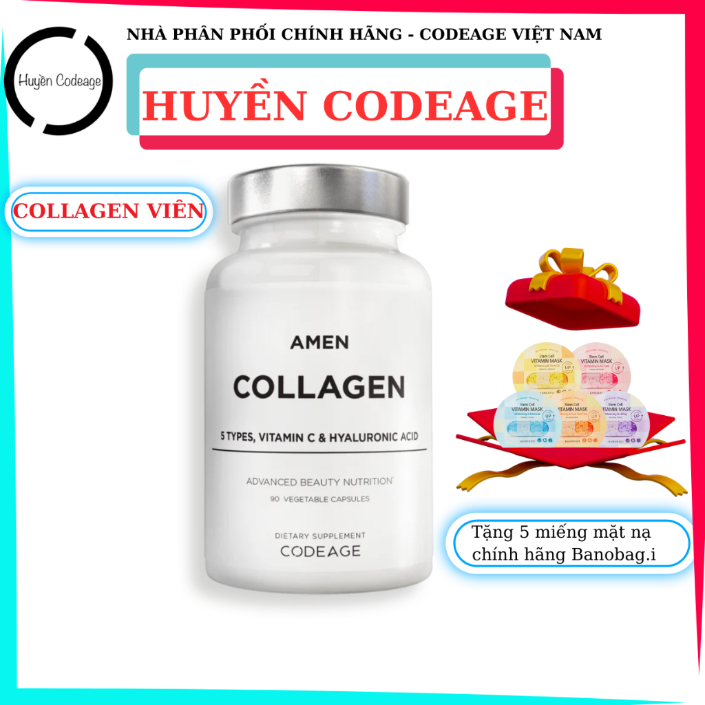 Collagen viên Codeage Amen Collagen Codeage 90 viên
