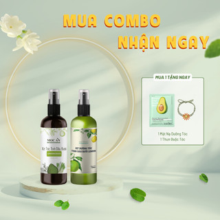 Combo dầu xịt bưởi tinh dầu sả chanh 120ml mộc ân haircare & dầu xịt bưởi tinh dầu chanh vàng 120ml an thảo