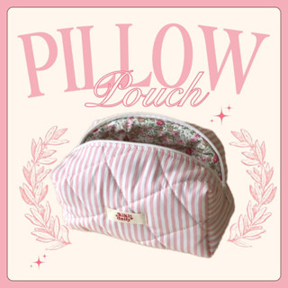Pillow Pouch - Túi vải chần bông Kikidaily mềm xốp, hoạ tiết phối màu dễ thương