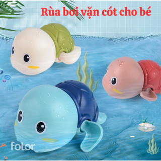 Đồ chơi nhà tắm lên dây cót Rùa cho bé thích thú khi tắm, rùa con tự bơi trong nước
